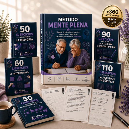 METODO MENTE PLENA | Sistema de Estimulación Cognitiva + 🎁 5 Bonos GRATIS
