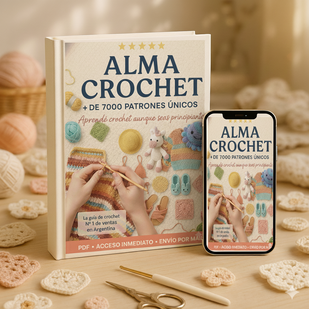Aprendé crochet paso a paso y creá piezas increíbles desde casa