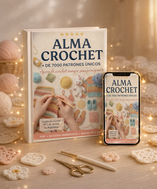 ALMA CROCHET +7000 patrones únicos y 8 bonus de regalo🎁🎁
